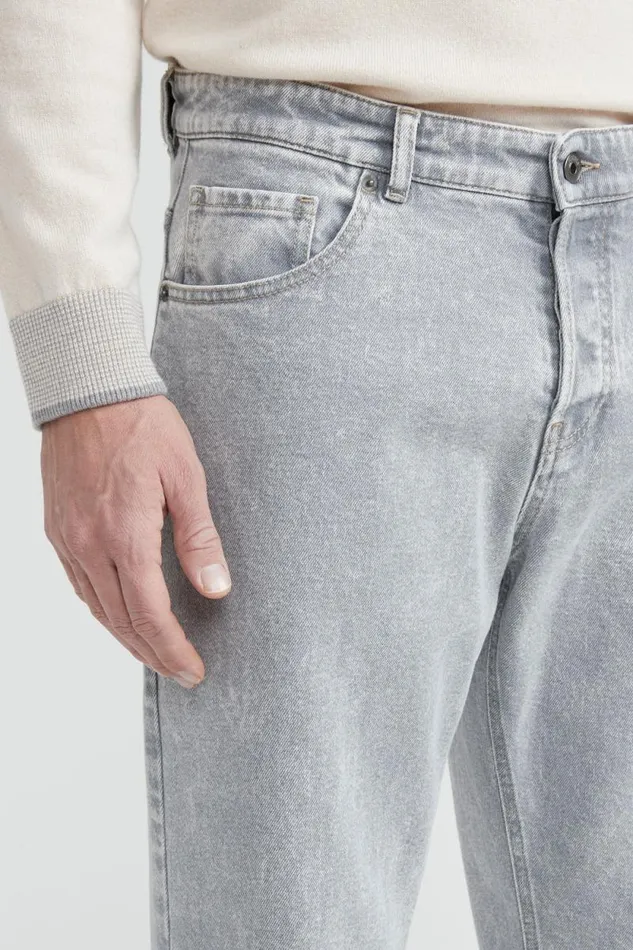 Peserico Denim Man Stretch Cotton Twill Jeans Grey Peserico Denim Man Stretch Cotton Twill Jeans Grey