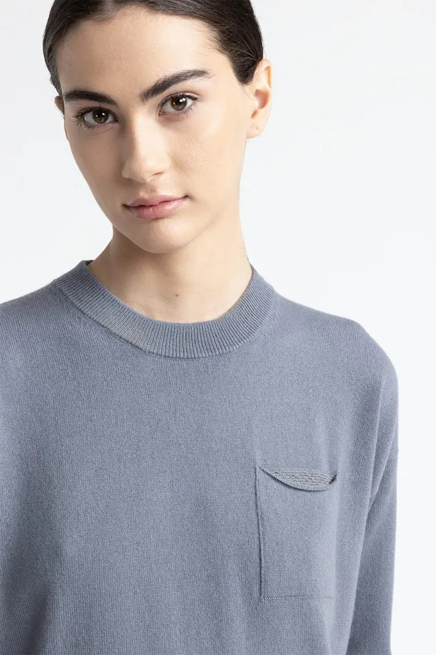 Peserico Dresses And Jumpsuits Woman Wool Silk And Cashmere Dress Slate Peserico Dresses And Jumpsuits Woman Wool Silk And Cashmere Dress Slate