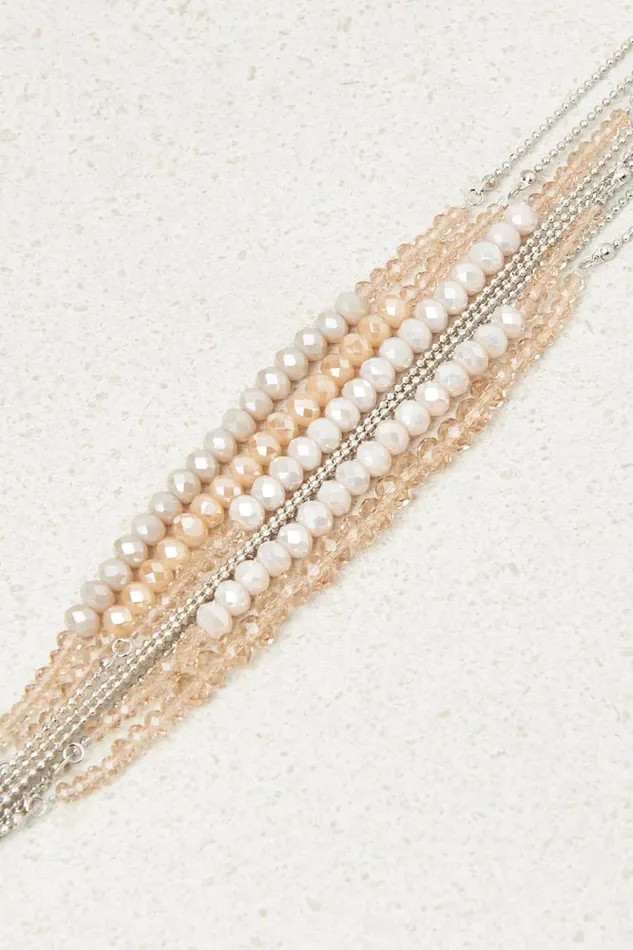 Peserico Jewelry Woman Tie Necklace With Demicrystals And Punto Luce Macchiato Peserico Jewelry Woman Tie Necklace With Demicrystals And Punto Luce Macchiato
