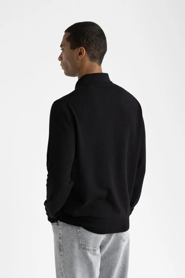 Peserico Knitwear Man Merino Wool And Cashmere Cardigan Blue Peserico Knitwear Man Merino Wool And Cashmere Cardigan Blue