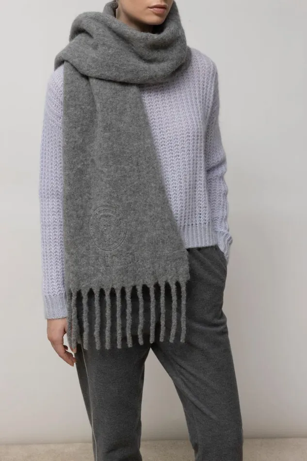 Peserico Knitwear Woman Alpaca And Lurex Crewneck Sweater Pure Ice Peserico Knitwear Woman Alpaca And Lurex Crewneck Sweater Pure Ice