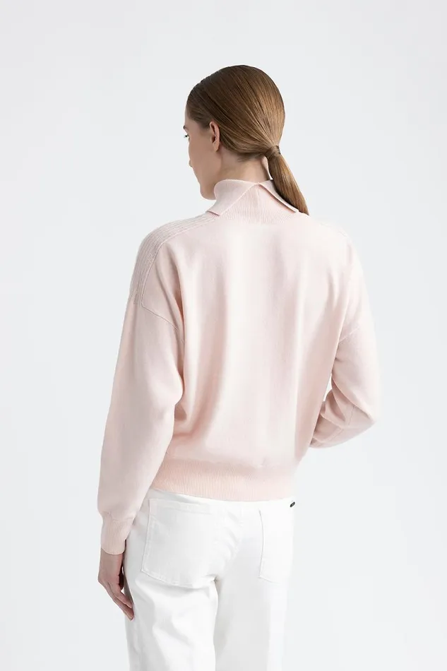 Peserico Knitwear Woman Wool Silk And Cashmere Crewneck Sweater Dawning Peserico Knitwear Woman Wool Silk And Cashmere Crewneck Sweater Dawning