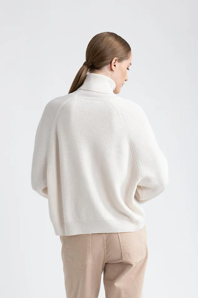 Peserico Knitwear Woman Wool Silk And Cashmere High Neck Cape Hornbeam Peserico Knitwear Woman Wool Silk And Cashmere High Neck Cape Hornbeam