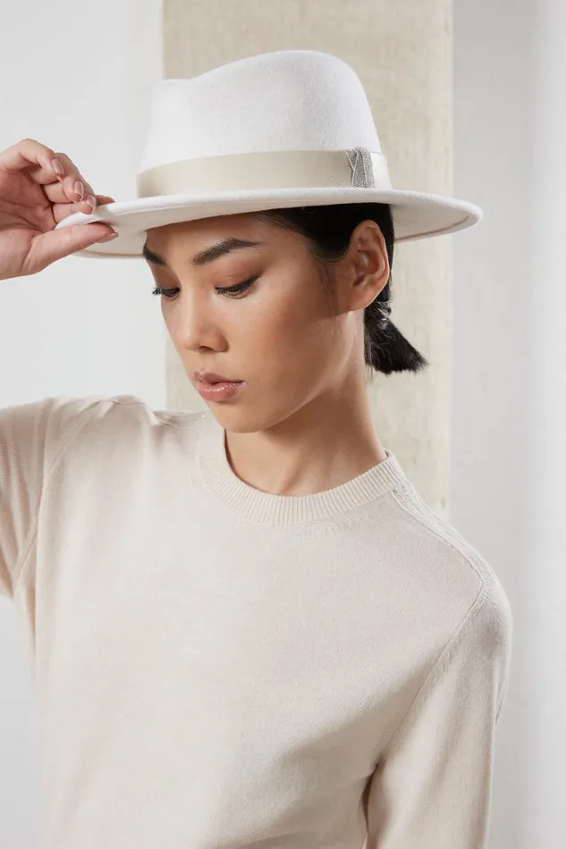 Peserico Knitwear Woman Wool Silk And Cashmere Sweater Barley Peserico Knitwear Woman Wool Silk And Cashmere Sweater Barley