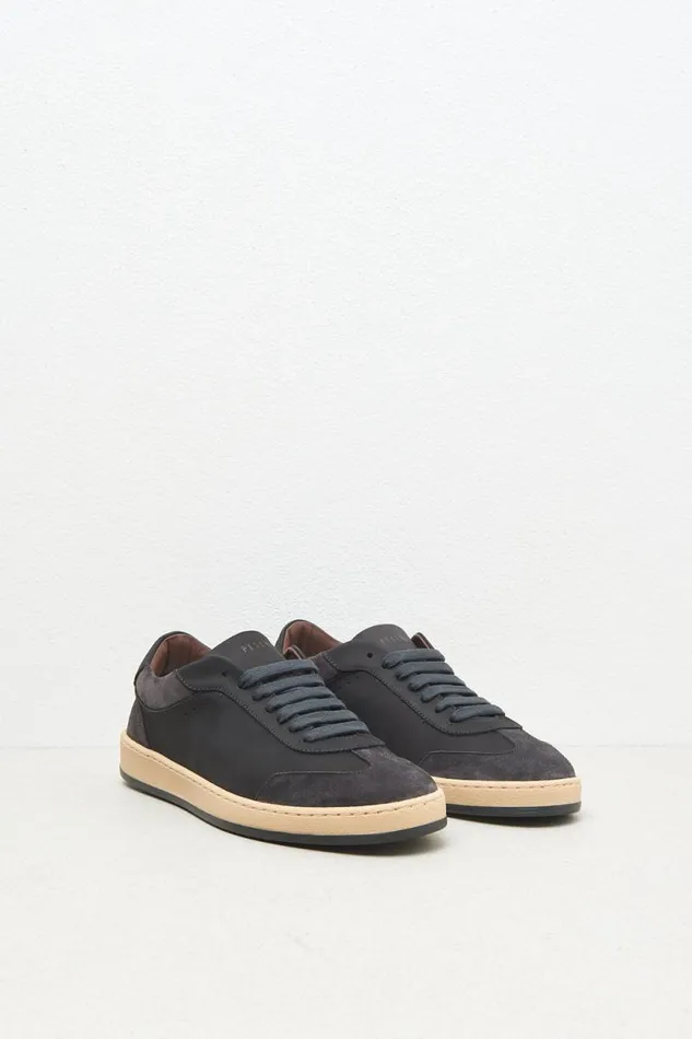 Peserico Man Real Leather Sneakers Graphite