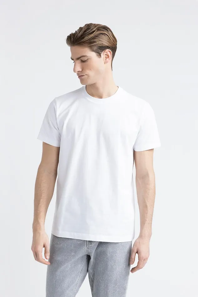Peserico Polos And TShirts Man Soft Pure Cotton Jersey TShirt Pure White
