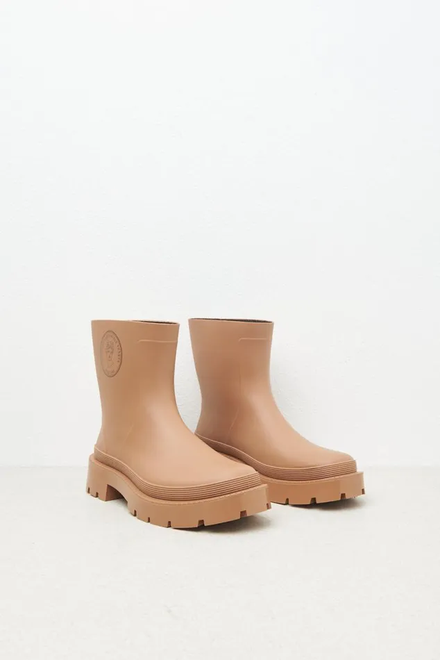Peserico Shoes Woman Rain Boots Chestnut