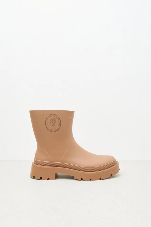 Peserico Shoes Woman Rain Boots Chestnut Peserico Shoes Woman Rain Boots Chestnut