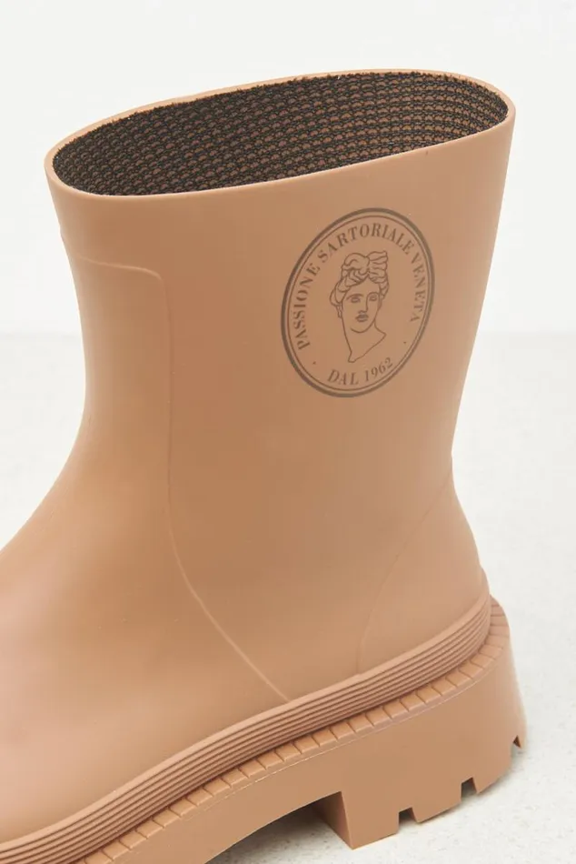 Peserico Shoes Woman Rain Boots Chestnut Peserico Shoes Woman Rain Boots Chestnut