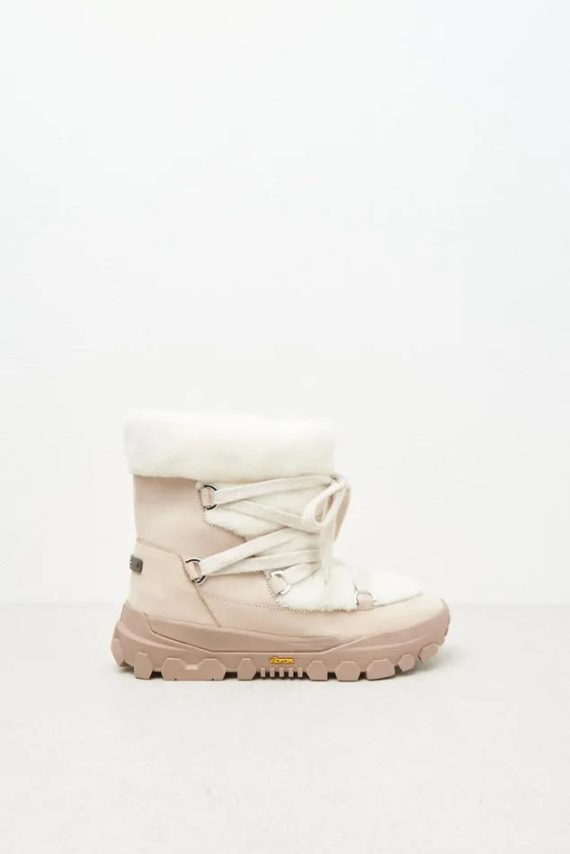 Peserico Shoes Woman Real Leather EcoFur And Wool Boots Barley Peserico Shoes Woman Real Leather EcoFur And Wool Boots Barley