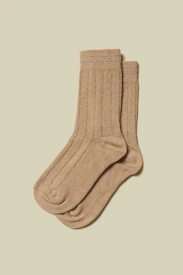 Peserico Socks Woman Lurex Socks Barley