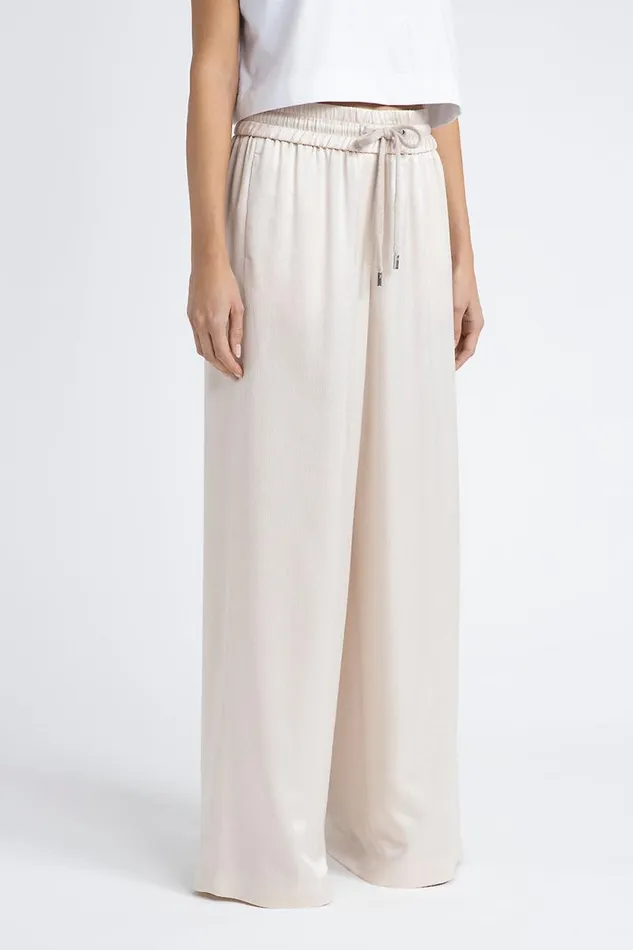 Peserico Suits And Sets Woman SemiGloss Wool And Viscose Wide Trousers Barley Peserico Suits And Sets Woman SemiGloss Wool And Viscose Wide Trousers Barley