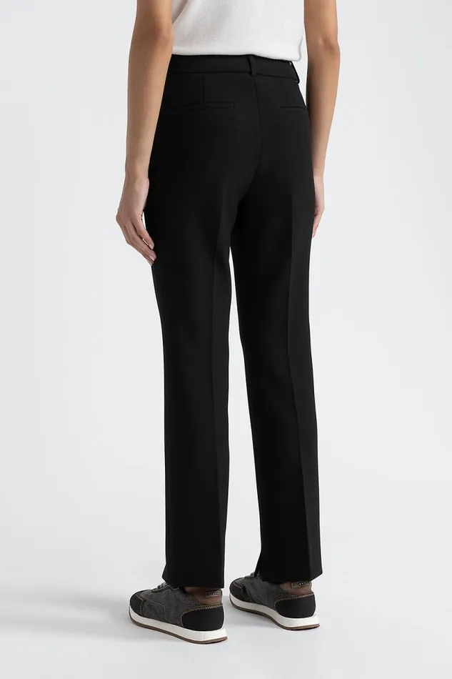 Peserico Suits And Sets Woman Stretch ViscoseCotton Trousers Black Peserico Suits And Sets Woman Stretch ViscoseCotton Trousers Black