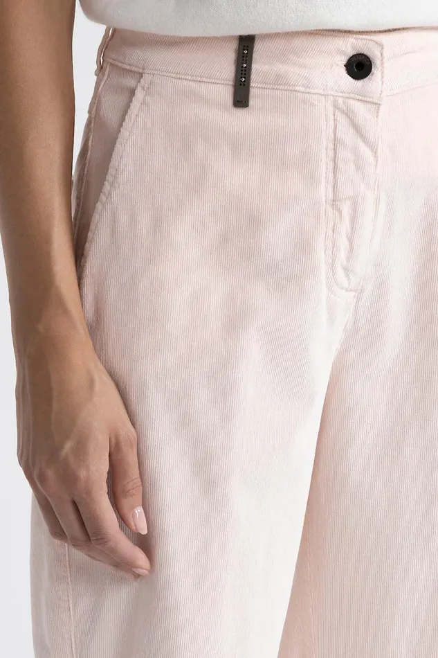 Peserico Trousers Woman Needlecord Carrot Trousers Dawning Peserico Trousers Woman Needlecord Carrot Trousers Dawning