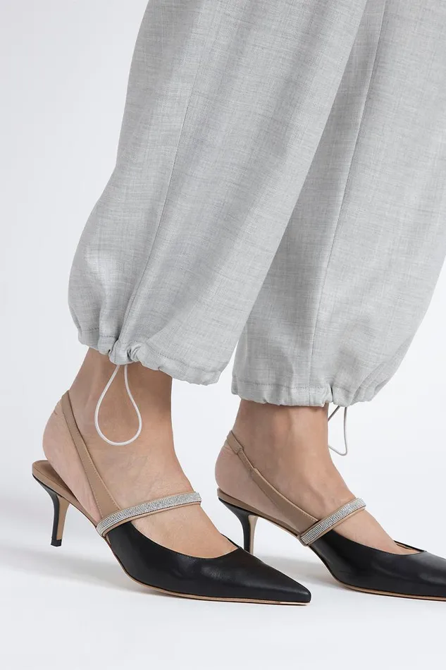 Peserico Trousers Woman Wool Viscose Baggy Trousers With Cargo Pockets Fog Gray Peserico Trousers Woman Wool Viscose Baggy Trousers With Cargo Pockets Fog Gray