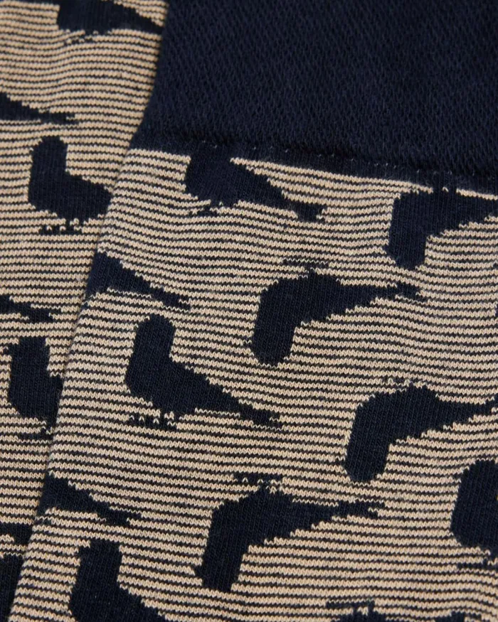 Pigeon Print Socks Dark Navy Men Ted Baker Socks