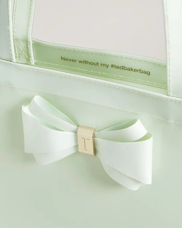 Plain Bow Large Icon Bag PlGreen Women Ted Baker Bags