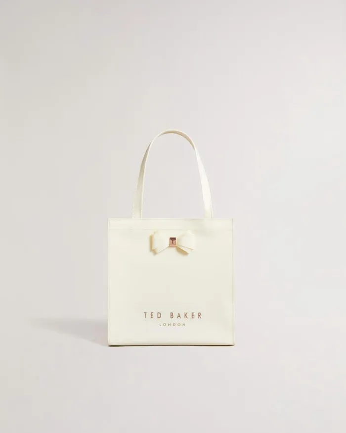 Plain Bow Small Icon Bag Ivory Women Ted Baker Bags Plain Bow Small Icon Bag Ivory Women Ted Baker Bags