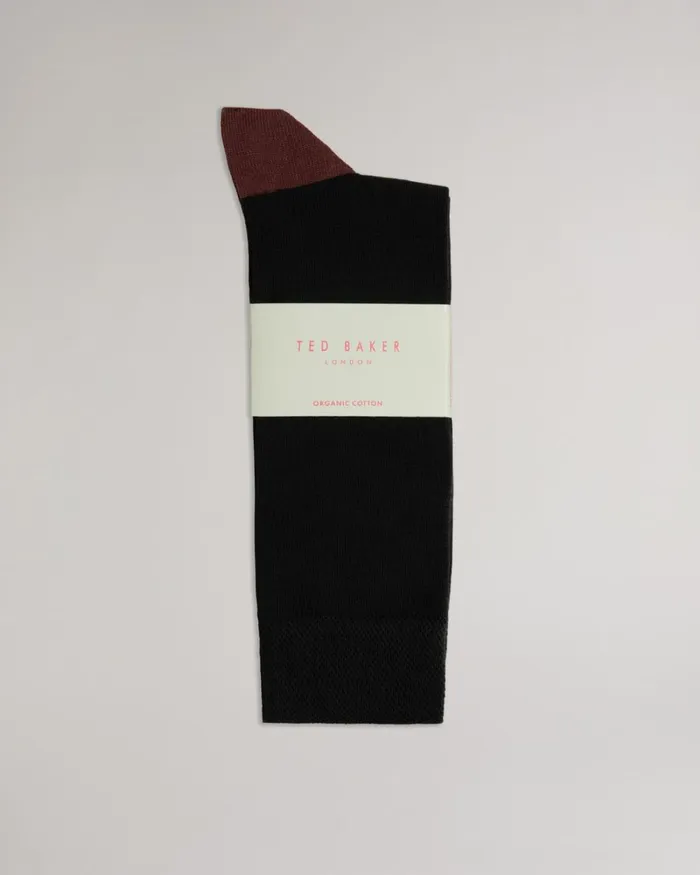 Plain Sock Black Men Ted Baker Socks