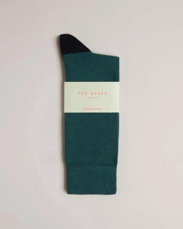 Plain Sock DkGreen Men Ted Baker Socks