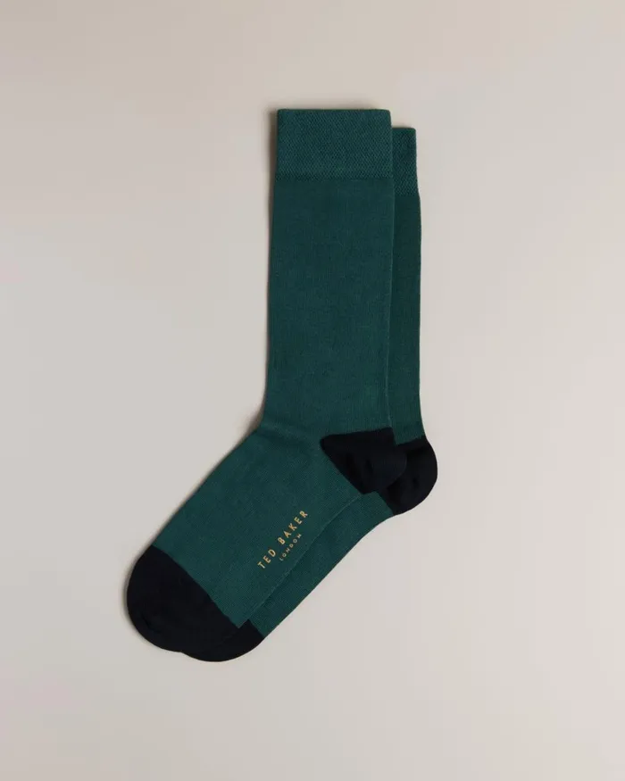 Plain Sock DkGreen Men Ted Baker Socks