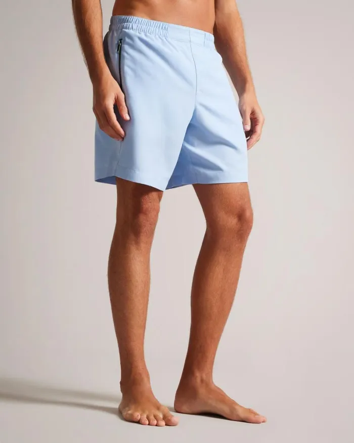 Plain Swim Shorts Light Blue Men Ted Baker Clothing