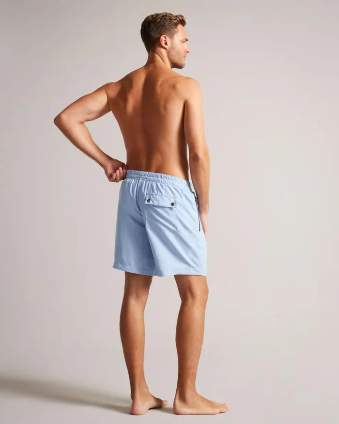 Plain Swim Shorts Light Blue Men Ted Baker Clothing