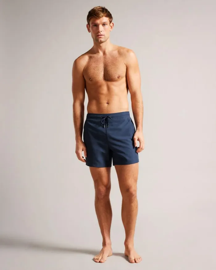 Plain Swim Shorts Navy Men Ted Baker Clothing