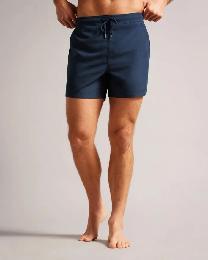 Plain Swim Shorts Navy Men Ted Baker Clothing