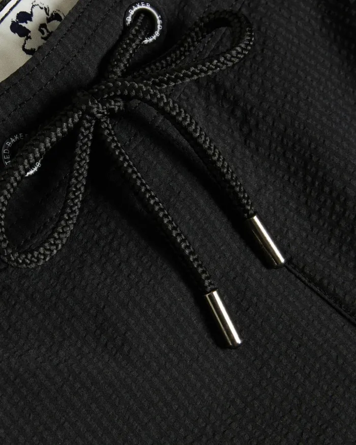 Plain Textured Swim Shorts Black Men Ted Baker Clothing Plain Textured Swim Shorts Black Men Ted Baker Clothing