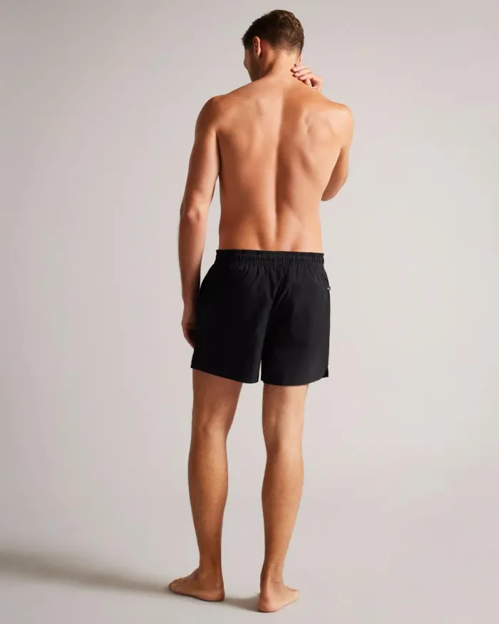 Plain Textured Swim Shorts Black Men Ted Baker Clothing Plain Textured Swim Shorts Black Men Ted Baker Clothing
