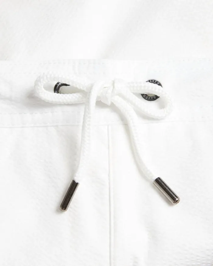 Plain Textured Swim Shorts White Men Ted Baker Clothing Plain Textured Swim Shorts White Men Ted Baker Clothing