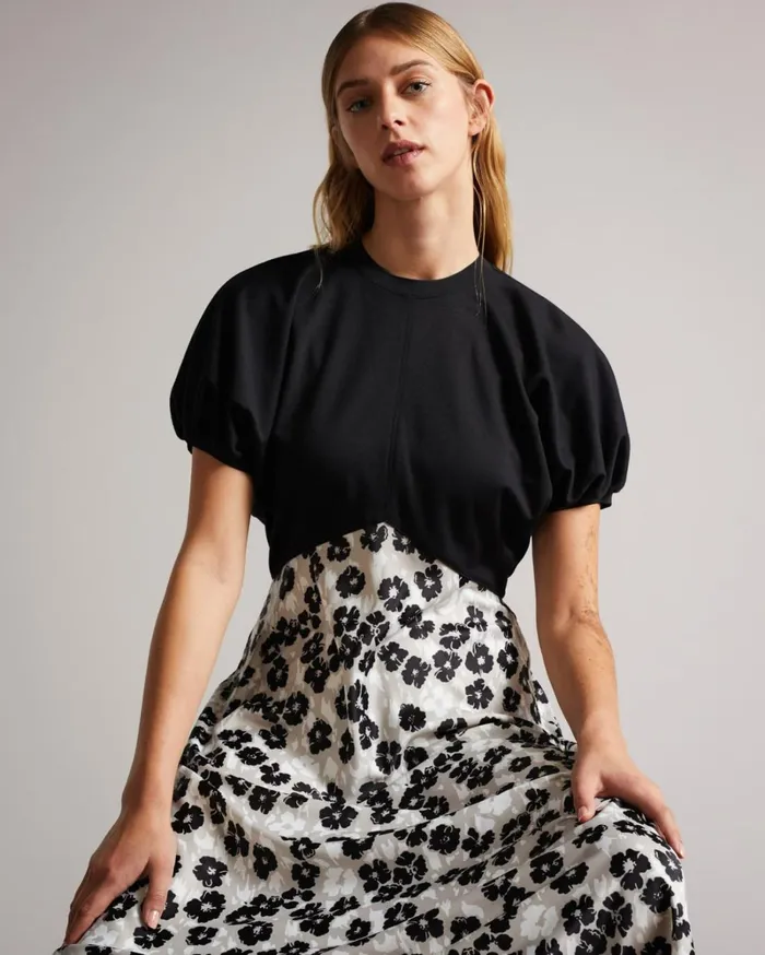 Ponte Top With Midi Skirt Dress Black Women Ted Baker Dresses Ponte Top With Midi Skirt Dress Black Women Ted Baker Dresses