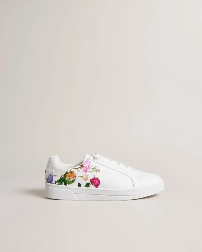 Printed Floral Cupsole Trainers White Women Ted Baker Sneakers Printed Floral Cupsole Trainers White Women Ted Baker Sneakers