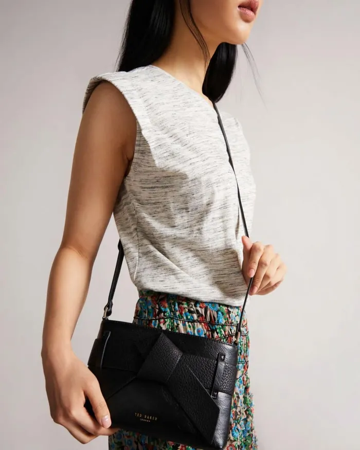 PU Bow Crossbody Bag Black Women Ted Baker Bags PU Bow Crossbody Bag Black Women Ted Baker Bags
