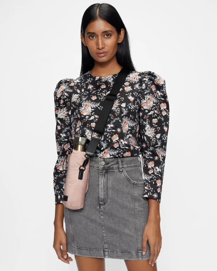 Puff Shoulder Yoked Top Black Women Ted Baker Tops and TShirts Puff Shoulder Yoked Top Black Women Ted Baker Tops and TShirts
