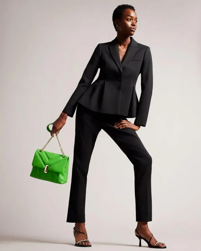 Puffer Quilted Leather Crossbody Bag Green Women Ted Baker Bags