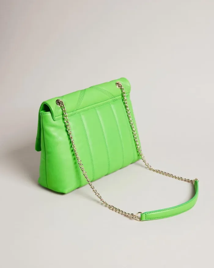 Puffer Quilted Leather Crossbody Bag Green Women Ted Baker Bags Puffer Quilted Leather Crossbody Bag Green Women Ted Baker Bags