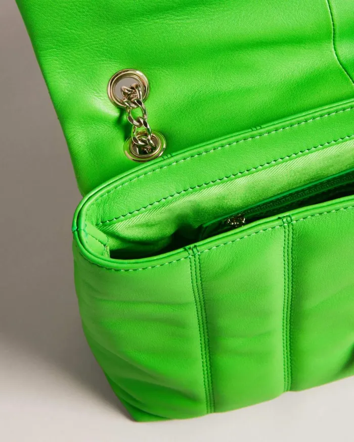 Puffer Quilted Leather Crossbody Bag Green Women Ted Baker Bags Puffer Quilted Leather Crossbody Bag Green Women Ted Baker Bags