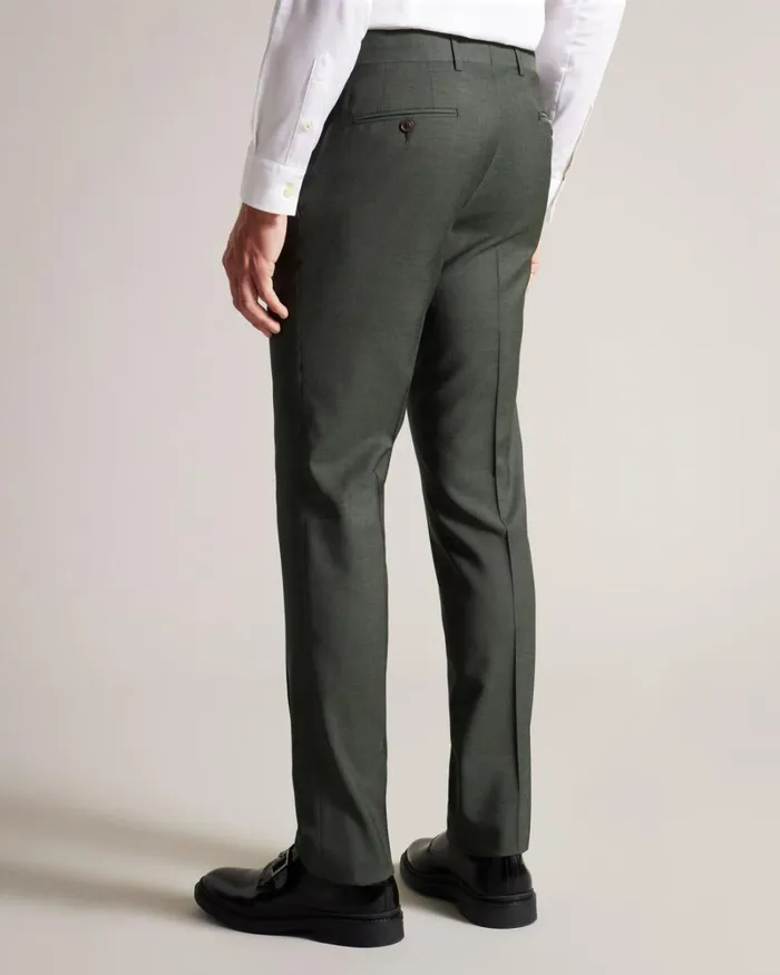 Pure Wool Sharkskin Suit Trousers Khaki Men Ted Baker Clothing Pure Wool Sharkskin Suit Trousers Khaki Men Ted Baker Clothing