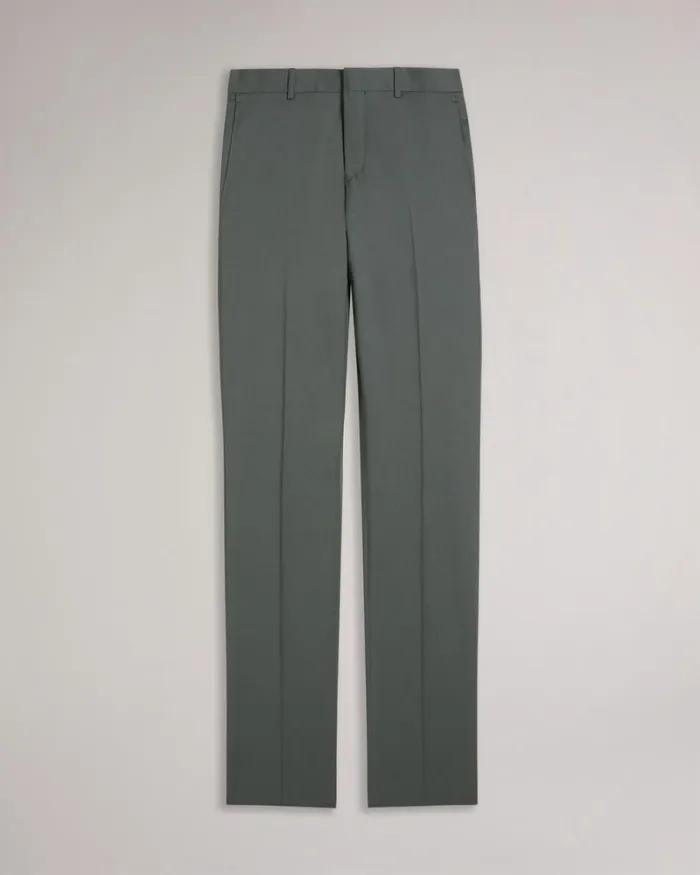 Pure Wool Suit Trousers Green Men Ted Baker Clothing
