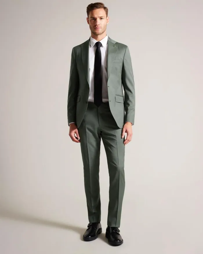 Pure Wool Suit Trousers Green Men Ted Baker Clothing Pure Wool Suit Trousers Green Men Ted Baker Clothing