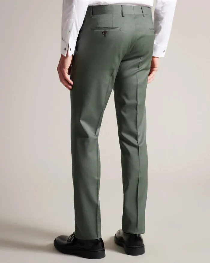 Pure Wool Suit Trousers Green Men Ted Baker Clothing Pure Wool Suit Trousers Green Men Ted Baker Clothing