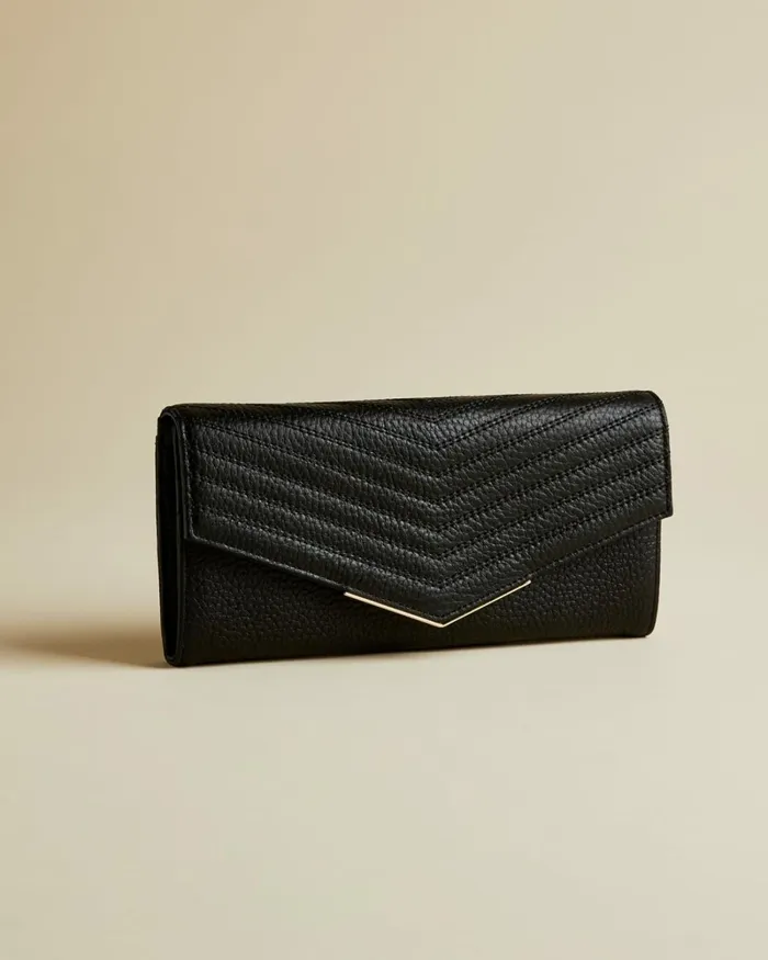 Quilted Flap Matinee Black Women Ted Baker Wallets and Card Holders Quilted Flap Matinee Black Women Ted Baker Wallets and Card Holders
