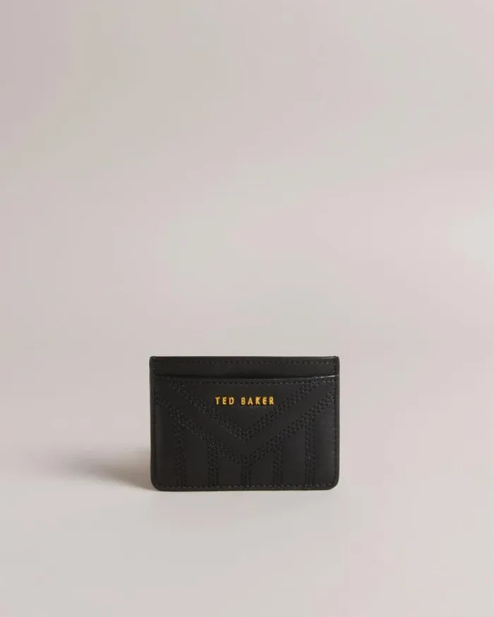 Quilted Leather Card Holder Black Women Ted Baker Wallets and Card Holders Quilted Leather Card Holder Black Women Ted Baker Wallets and Card Holders