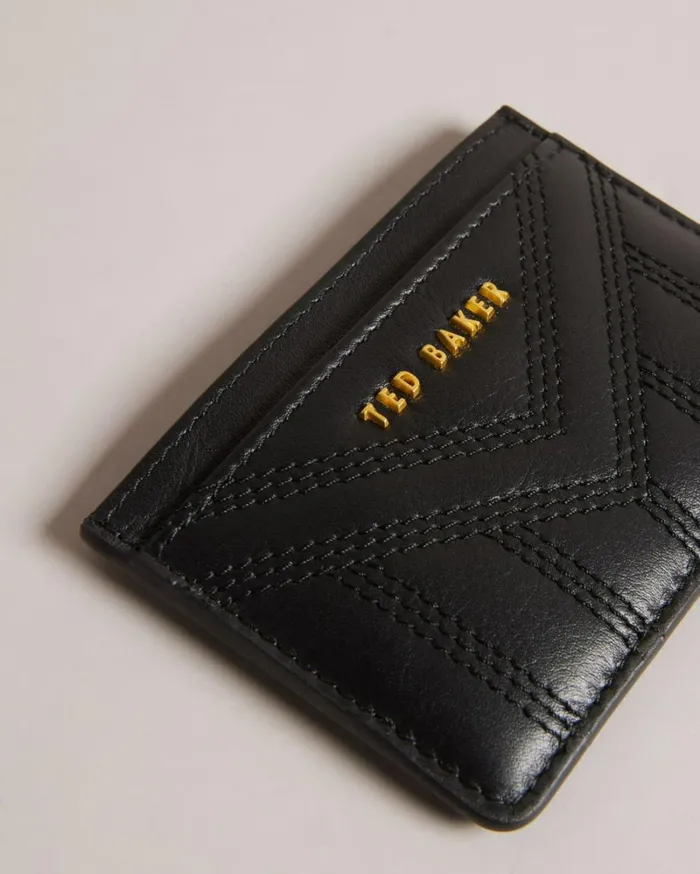 Quilted Leather Card Holder Black Women Ted Baker Wallets and Card Holders Quilted Leather Card Holder Black Women Ted Baker Wallets and Card Holders