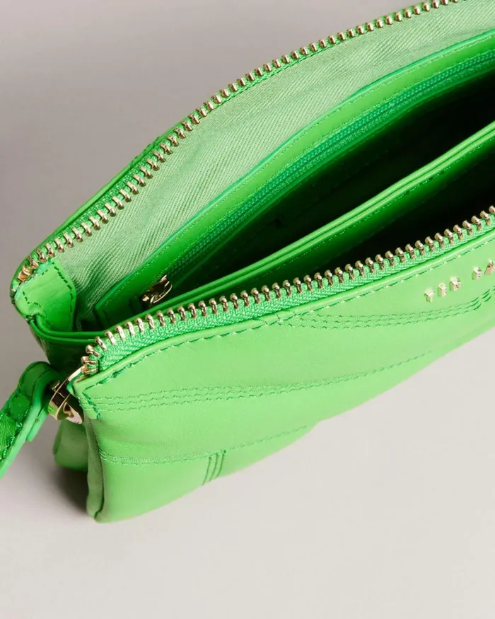 Quilted Puffer Crossbody Bag Green Women Ted Baker Bags