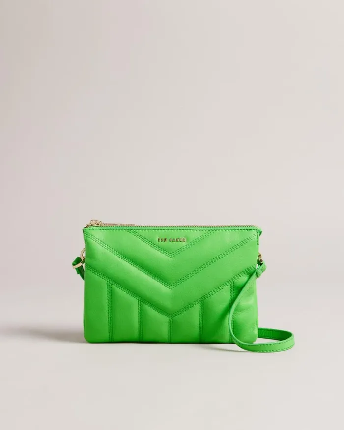 Quilted Puffer Crossbody Bag Green Women Ted Baker Bags