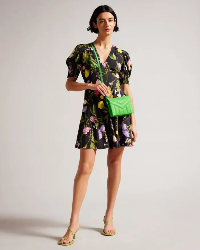 Quilted Puffer Crossbody Bag Green Women Ted Baker Bags
