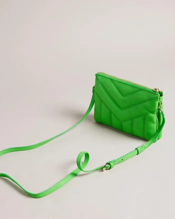 Quilted Puffer Crossbody Bag Green Women Ted Baker Bags